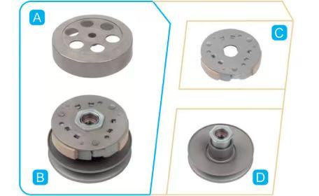 Premium Pulley Clutch Assembly – Smooth Power Transmission for Scooter & Motorcycle Engines