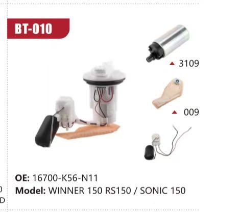 Electric Fuel Pump Assembly for Honda WINNER 150 RS150 / SONIC 150 (Model: BT-010, OE: 16700-K56-N11)