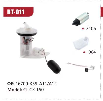 Electric Fuel Pump Assembly for Honda CLICK 150I (Model: BT-011, OE: 16700-K59-A11/A12)