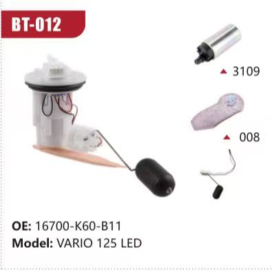 Electric Fuel Pump Assembly for Honda VARIO 125 LED (Model: BT-012, OE: 16700-K60-B11)
