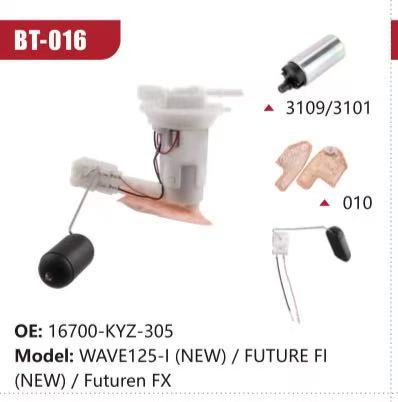 Electric Fuel Pump Assembly for Honda WAVE125-I (NEW) / FUTURE FI (NEW) / Futuren FX (Model: BT-016, OE: 16700-KYZ-305)