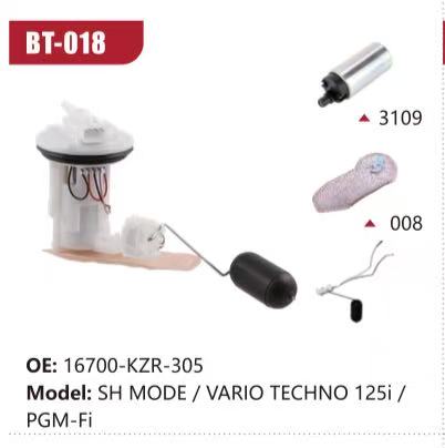 Electric Fuel Pump Assembly for Honda SH MODE / VARIO TECHNO 125i / PGM-Fi (Model: BT-018, OE: 16700-KZR-305)