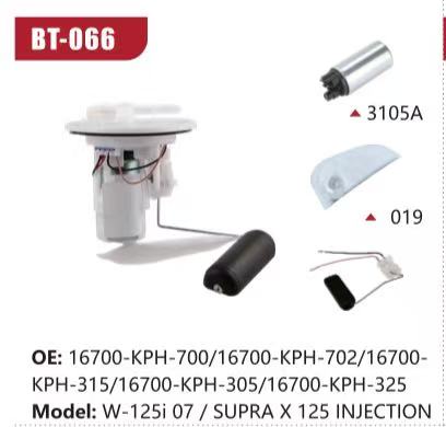 Electric Fuel Pump Assembly for Honda W-125i 07 / SUPRA X 125 INJECTION (