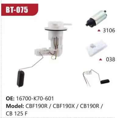 Electric Fuel Pump Assembly for Honda CBF190R / CBF190X / CB190R / CB 125 F 