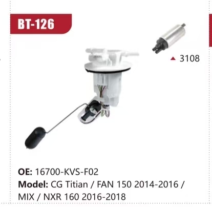 Electric Fuel Pump Assembly for CG Titian / FAN 150 2014-2016 / MIX / NXR 160 2016-2018 